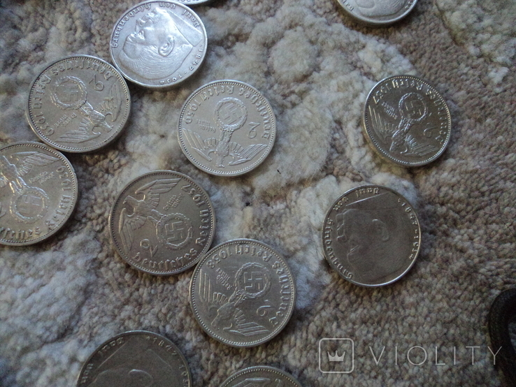 2 марки 3 рейх, 30 монет, фото №5