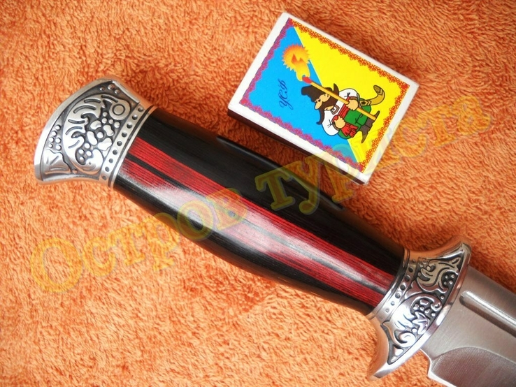 Нож охотничий Pattern с ножнами деревянная рукоять, фото №4