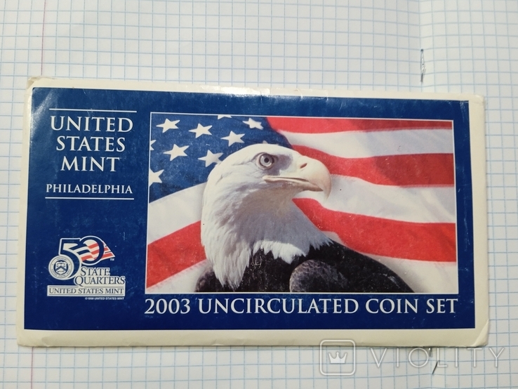 Наборы монет США 2003 и 1971 г.