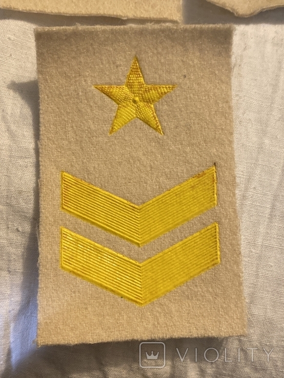 Chevrons of a cadet of the USSR Navy, 2nd year. 10 pieces., photo number 3