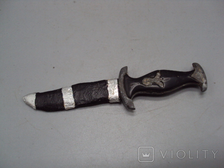 Копия нож рейх миниатюра кинжал СС третий рейх металл нержавейка Китай длина 11,5 см