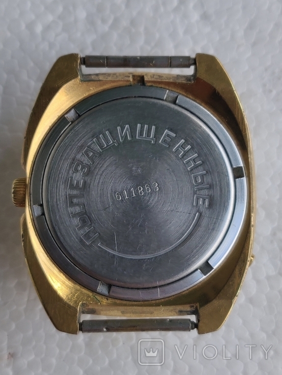 Часы чайка позолоченные,СССР., фото №3