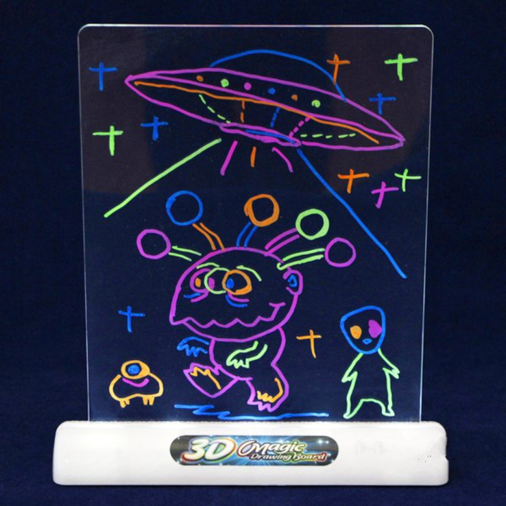 Доска-планшет 3Д доска для рисования 3D Magic Drawing Board, фото №5