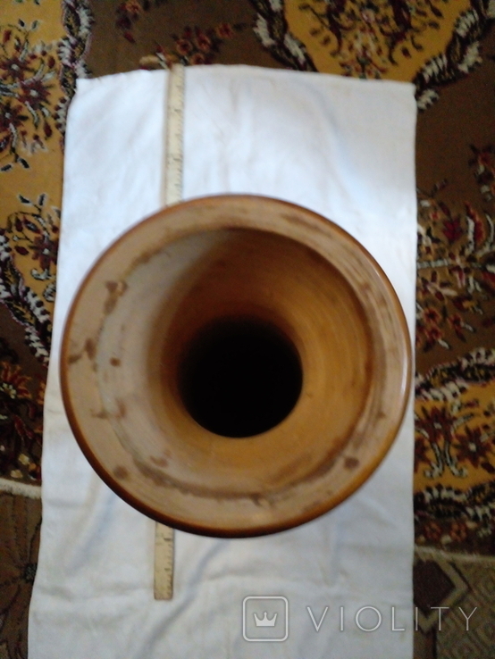 Расписная деревянная ваза .80 см., фото №9