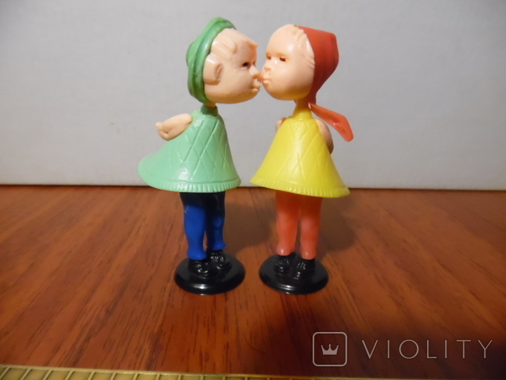 Динамічна іграшка СРСР Пара, що цілується, фото №7