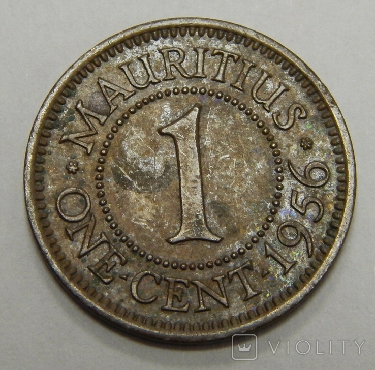 1 цент, 1956 г Маврикий
