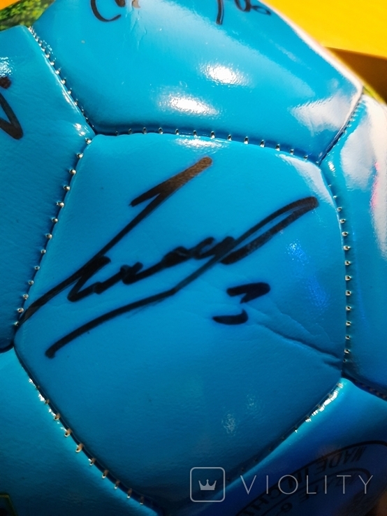 Мяч с автографами Сборной Украины по футболу, фото №6