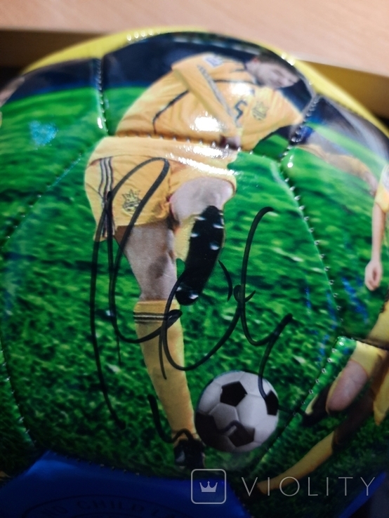 Мяч с автографами Сборной Украины по футболу, фото №9