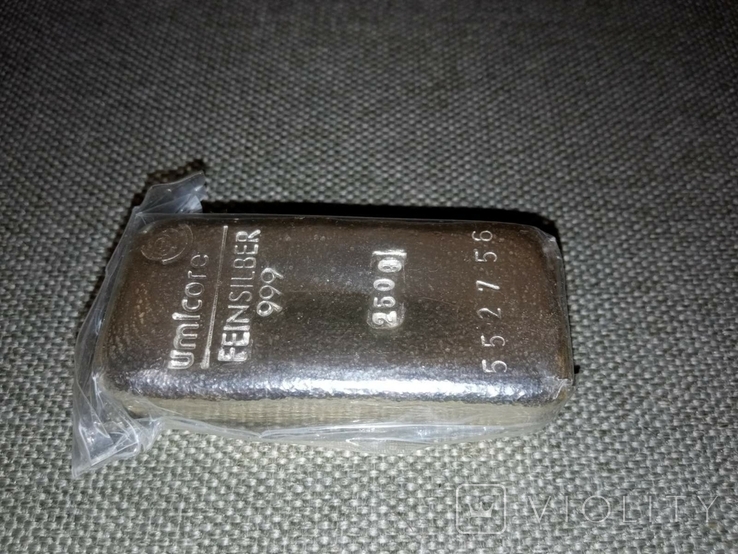 Слиток серебро 250 грамм