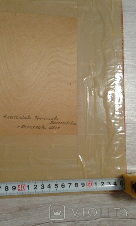 Вишита картина «В.І. Ленін у Смольному», художнє полотно, 1950, фото №8