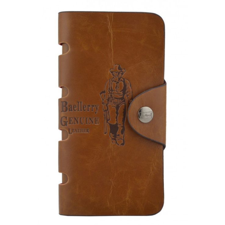  Мужское портмоне Baellerry Genuine Leather COK10. Цвет: коричневый, фото №2