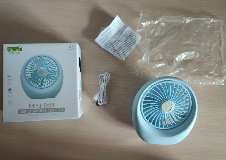 Портативный настольный мини-вентилятор Mini Fan SQ1978A, фото №9