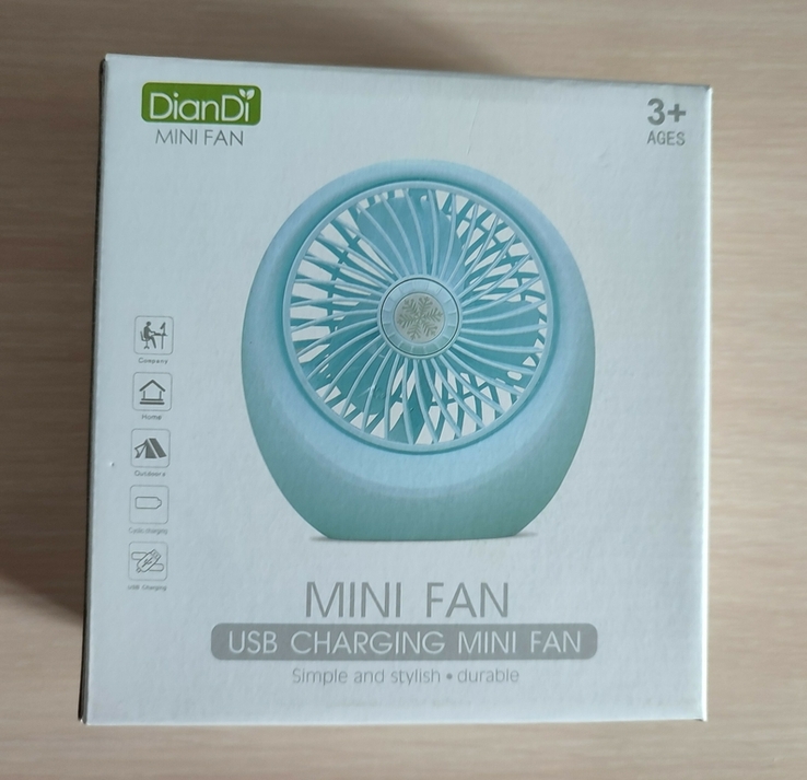 Портативный настольный мини-вентилятор Mini Fan SQ1978A, фото №2