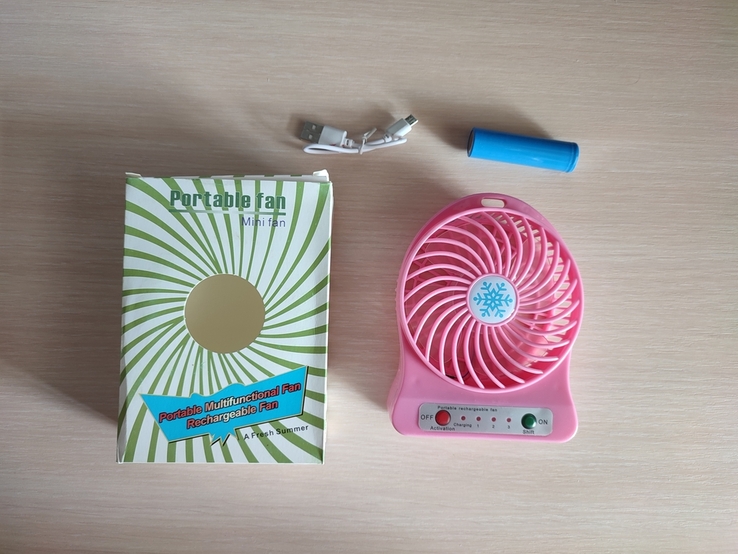 Портативный Настольный Мини Вентилятор Portable Mini Fan, photo number 2