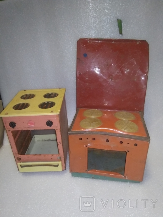 Две игрушечные кухонные плиты запчасти, фото №2
