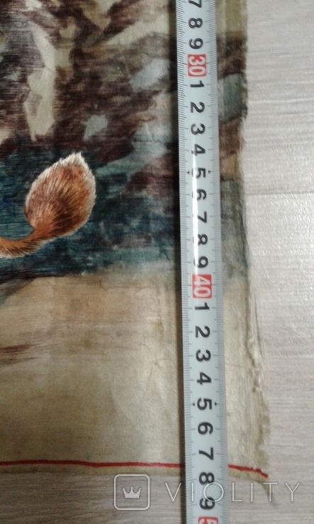 "Леви в парі" Вишита картина Старий Китай 1936 р. Вишивка гладеньким шовком на шовку, фото №6