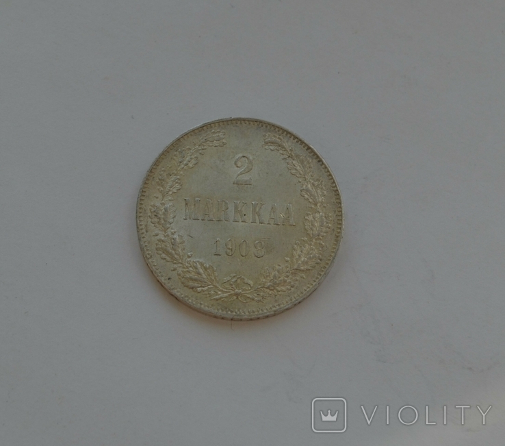 2 марки 1908 г для Финляндии, photo number 3