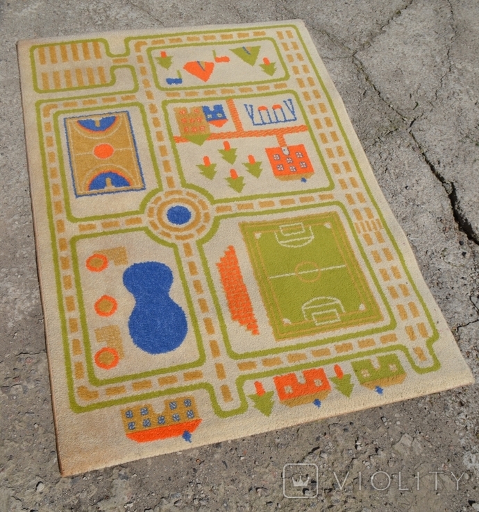 Children's play carpet, Fruze collection rubin carpet mat. Made in Turkey. 170x120 cm., photo number 4