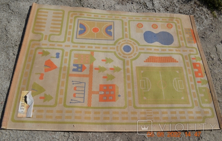 Children's play carpet, Fruze collection rubin carpet mat. Made in Turkey. 170x120 cm., photo number 10