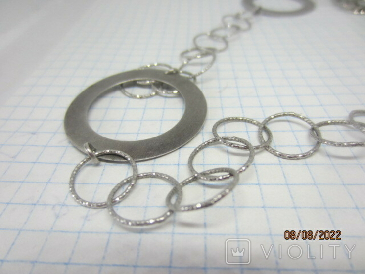 Designer necklace silver 925, dowzhina 85 cm, photo number 7