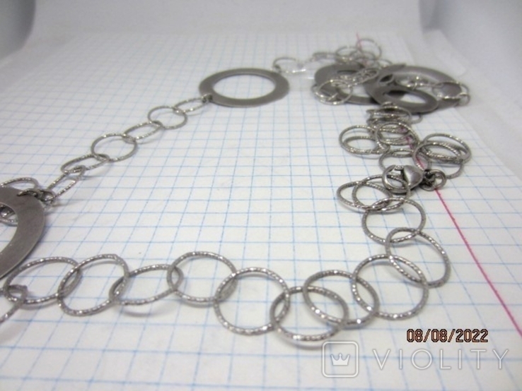 Designer necklace silver 925, dowzhina 85 cm, photo number 8