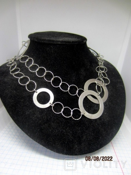 Designer necklace silver 925, dowzhina 85 cm, photo number 2