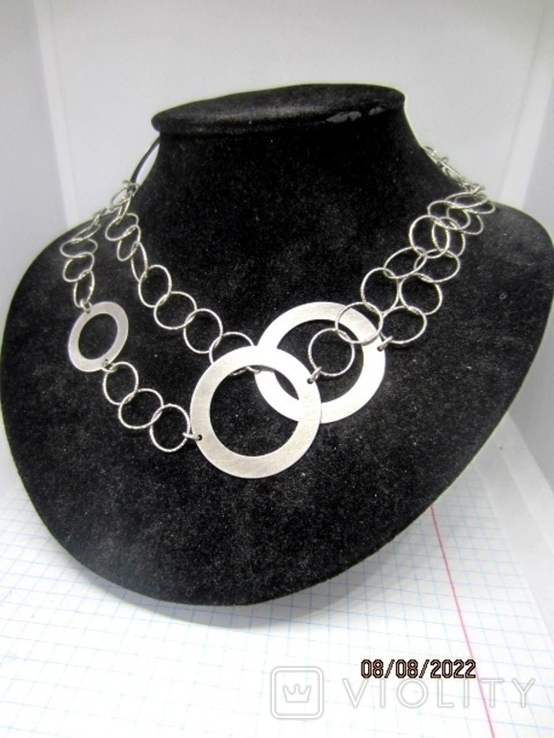 Designer necklace silver 925, dowzhina 85 cm, photo number 10