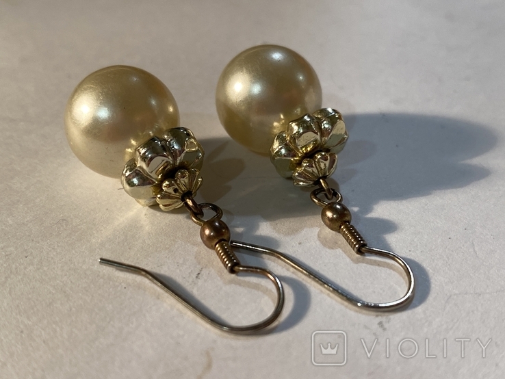 Earrings with large beads (F6), photo number 5