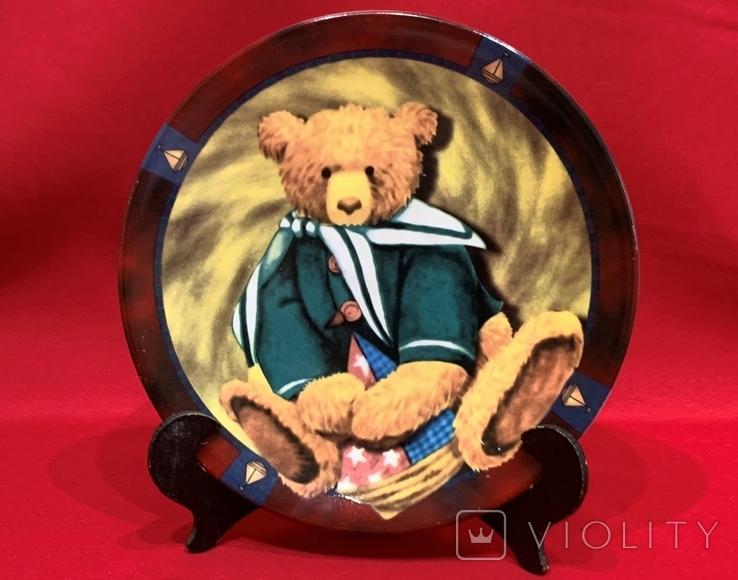Decorative plate "Bear with a boat" Europe, photo number 2