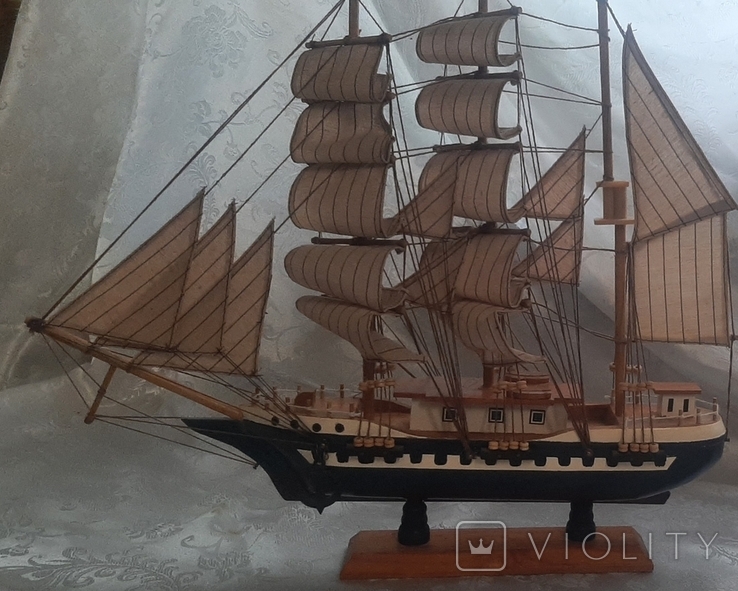 Модель корабля парусник 40см, фото №2