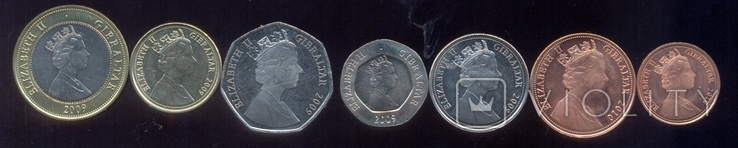 Набор монет Гибралтар