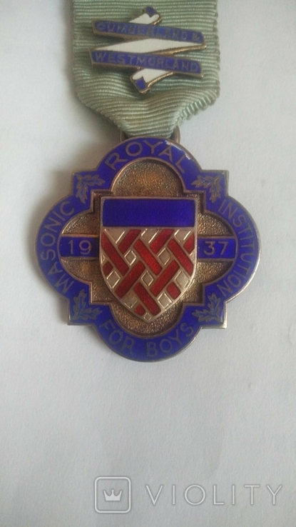 Масонская медаль знак награда 1937г. серебро, фото №3