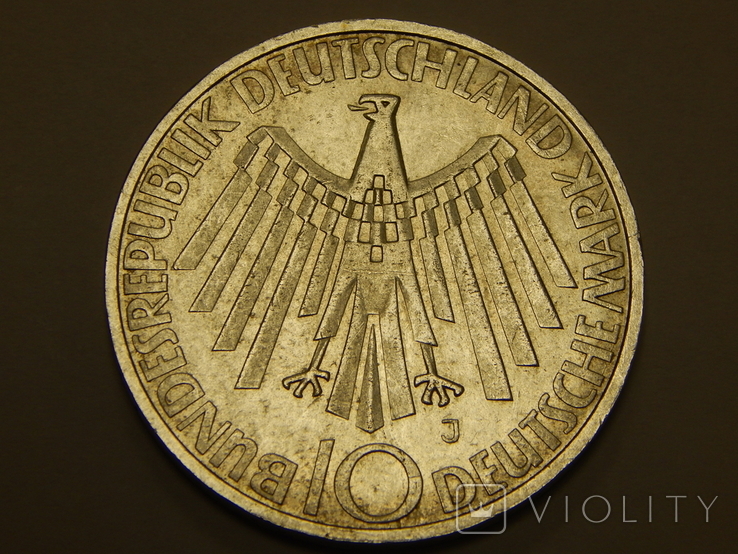 10 марок, 1972 J Германия