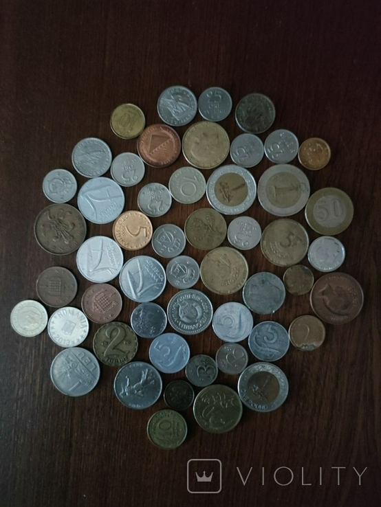 Монети країн світу без повторів 50 шт, фото №2