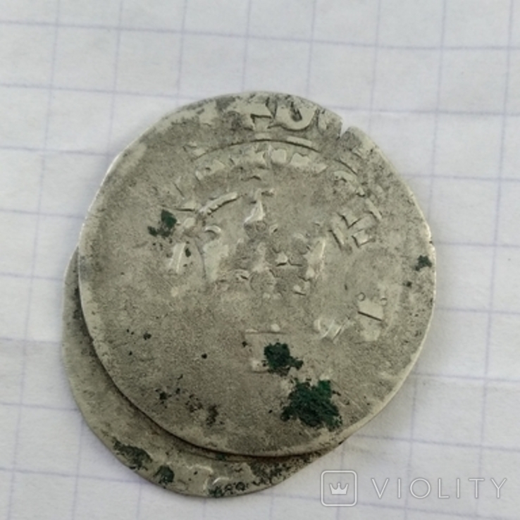 Празький гріш стопка з двох монет