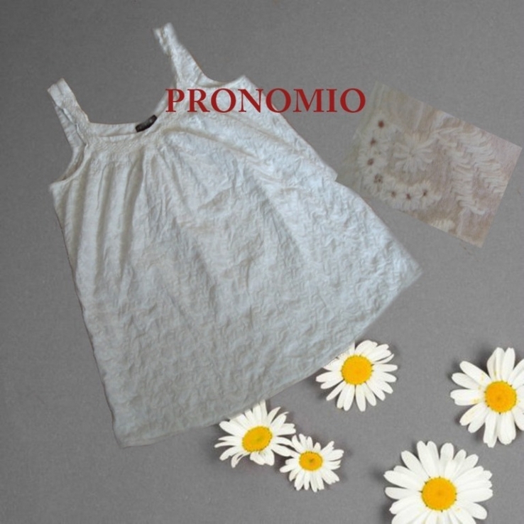 Pronomio Красивая летняя женская майка прошва хлопок белая XL Греция, фото №3
