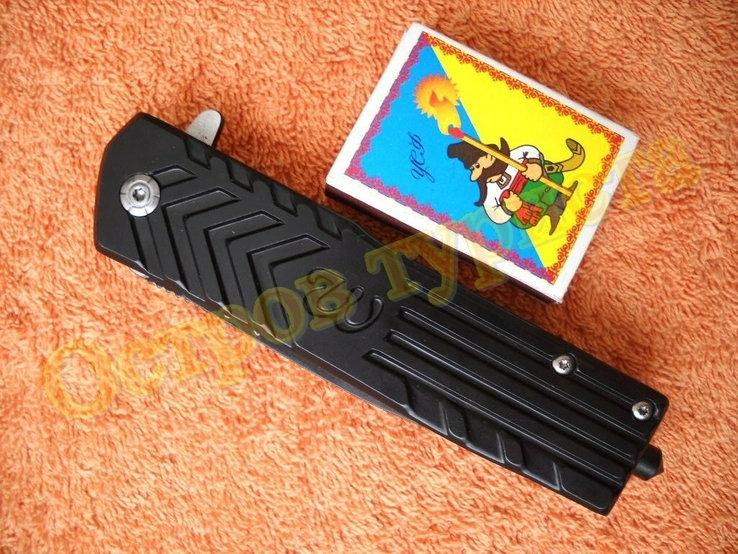 Тактический выкидной нож Benchmade с стеклобоем клипсой реплика, фото №7
