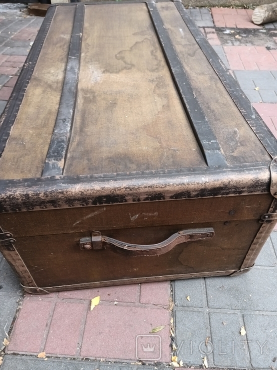 Старинный каретный чемодан, фото №9