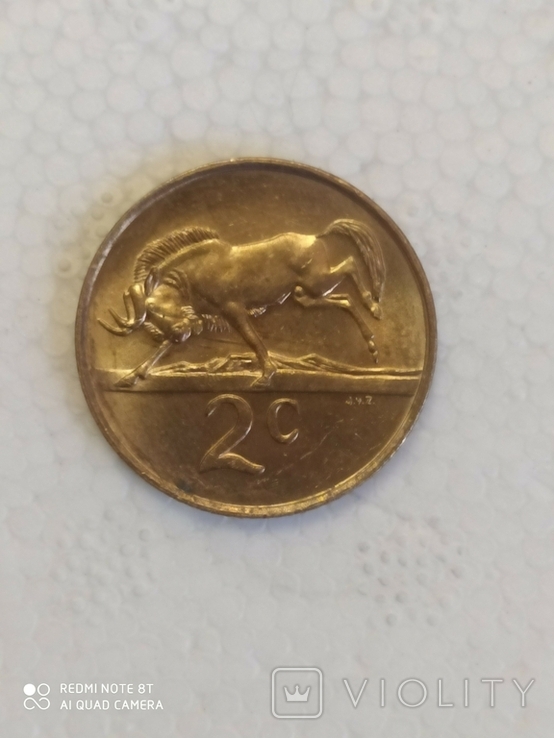 Південь Африка 2 центи, 1990