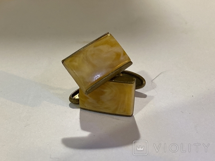 Cufflinks with amber (F1), photo number 2