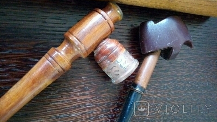Сигаретница карельская береза , 2 спичечницы , 2 трубки, фото №12