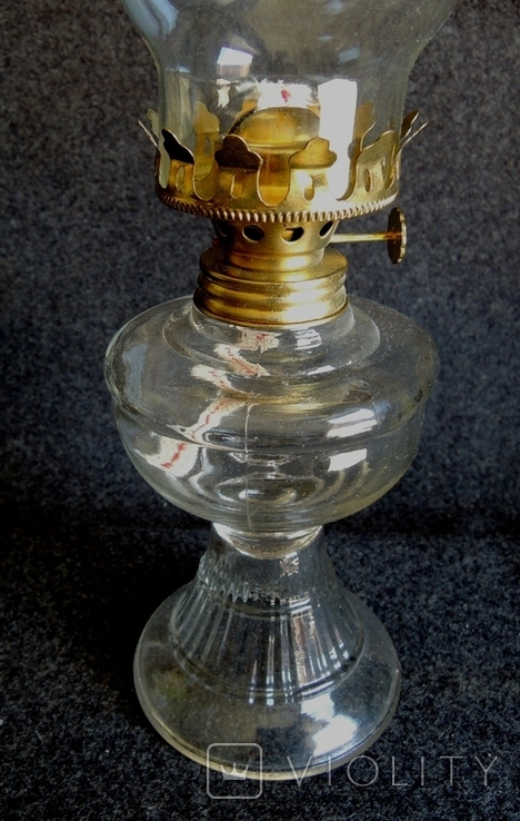 Лампа керосиновая, стекло, фото №4