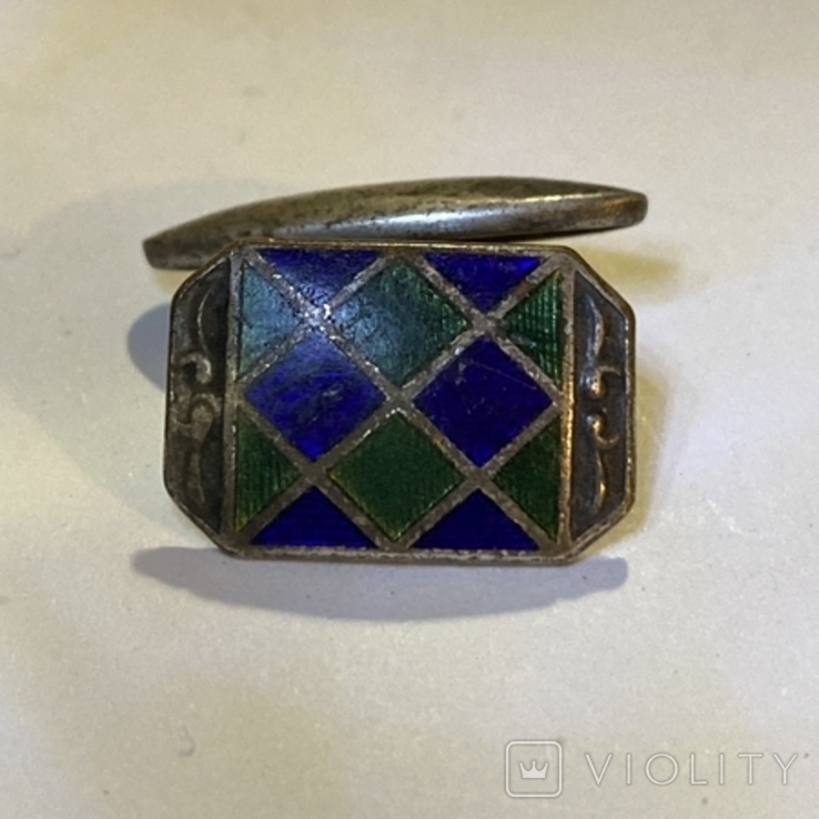 Magnetic cufflinks with enamel (F1), photo number 3