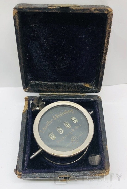 Старовинний вимірювальний прилад з рідною коробкою., фото №8