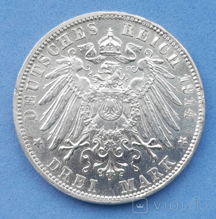 3 марки 1914 Людвиг 3 Бавария, фото №5