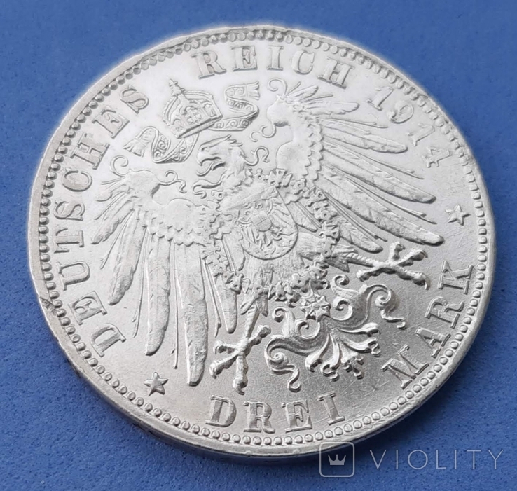 3 марки 1914 Людвиг 3 Бавария, фото №6