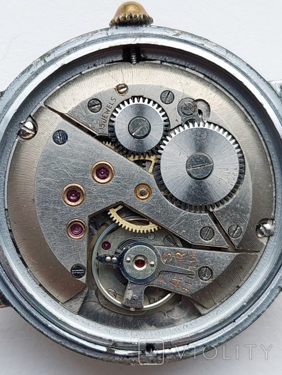 Часы старые военные швейцарские механические мужские ALSINAL, фото №7