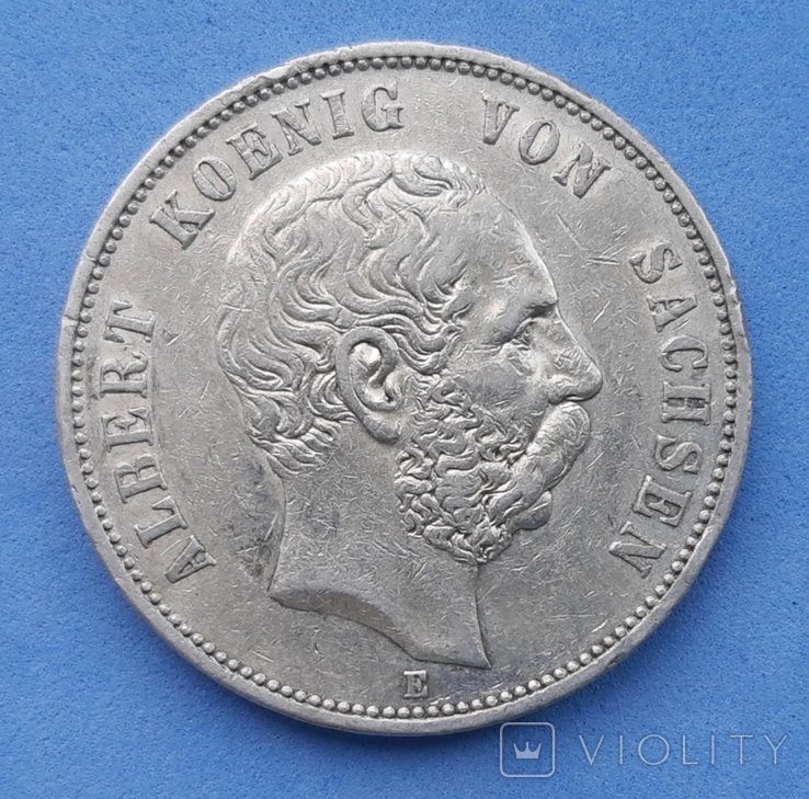 5 марок 1902 E Альберт Саксония