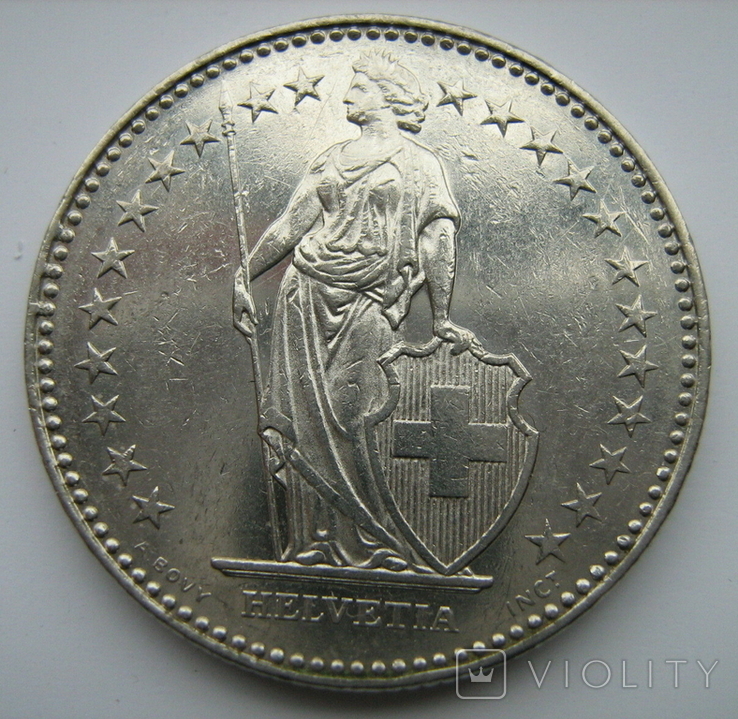 Швейцария 2 франка 1995