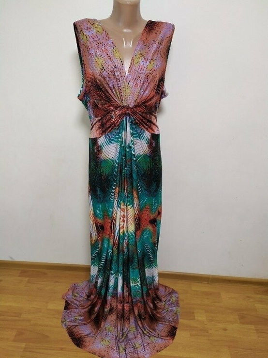 Довга сукня сарафан Anna Field великий розмір v вырез платье, фото №2